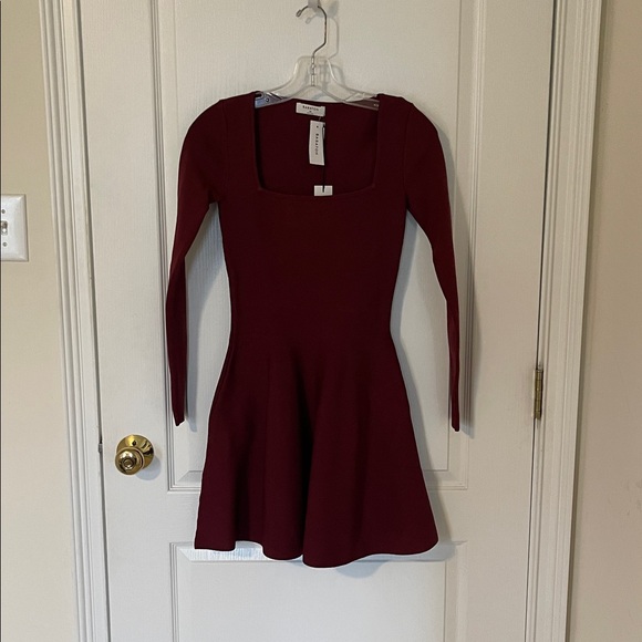 Babaton burgundy Long Sleeve Dress - Picture 3 of 11